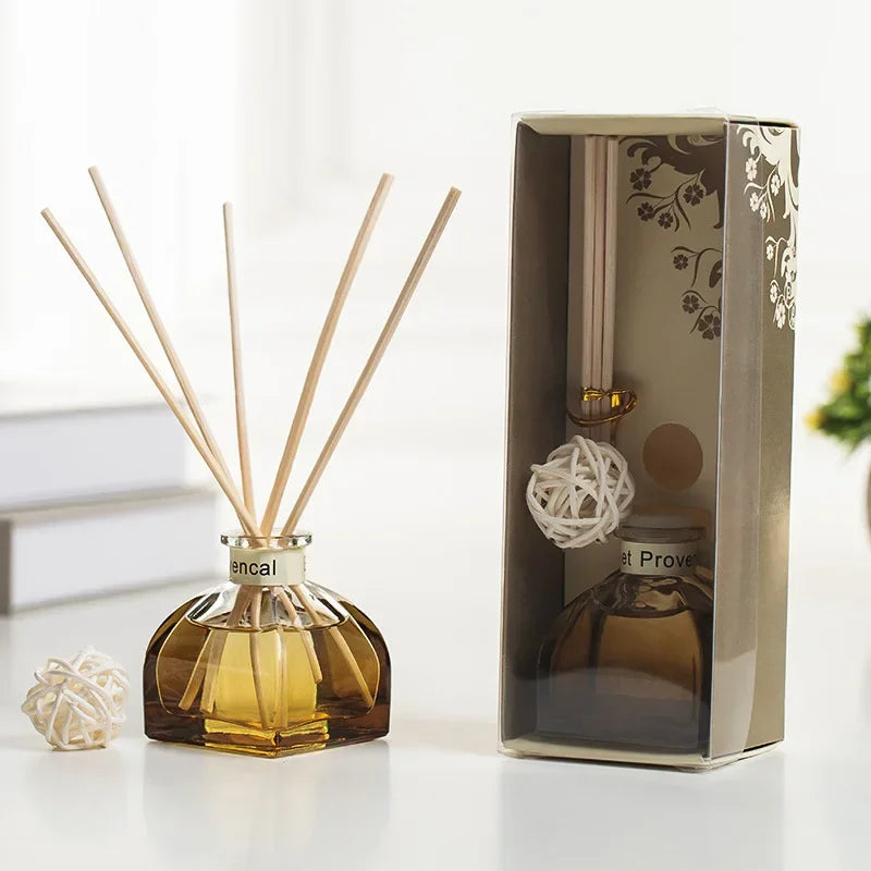 50ml Lavender Reed Diffuser Sets Jasmine Air Freshener Essential Oil .