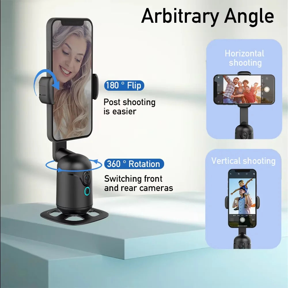 360 Rotation Auto Face Tracking Phone Holder Tripod