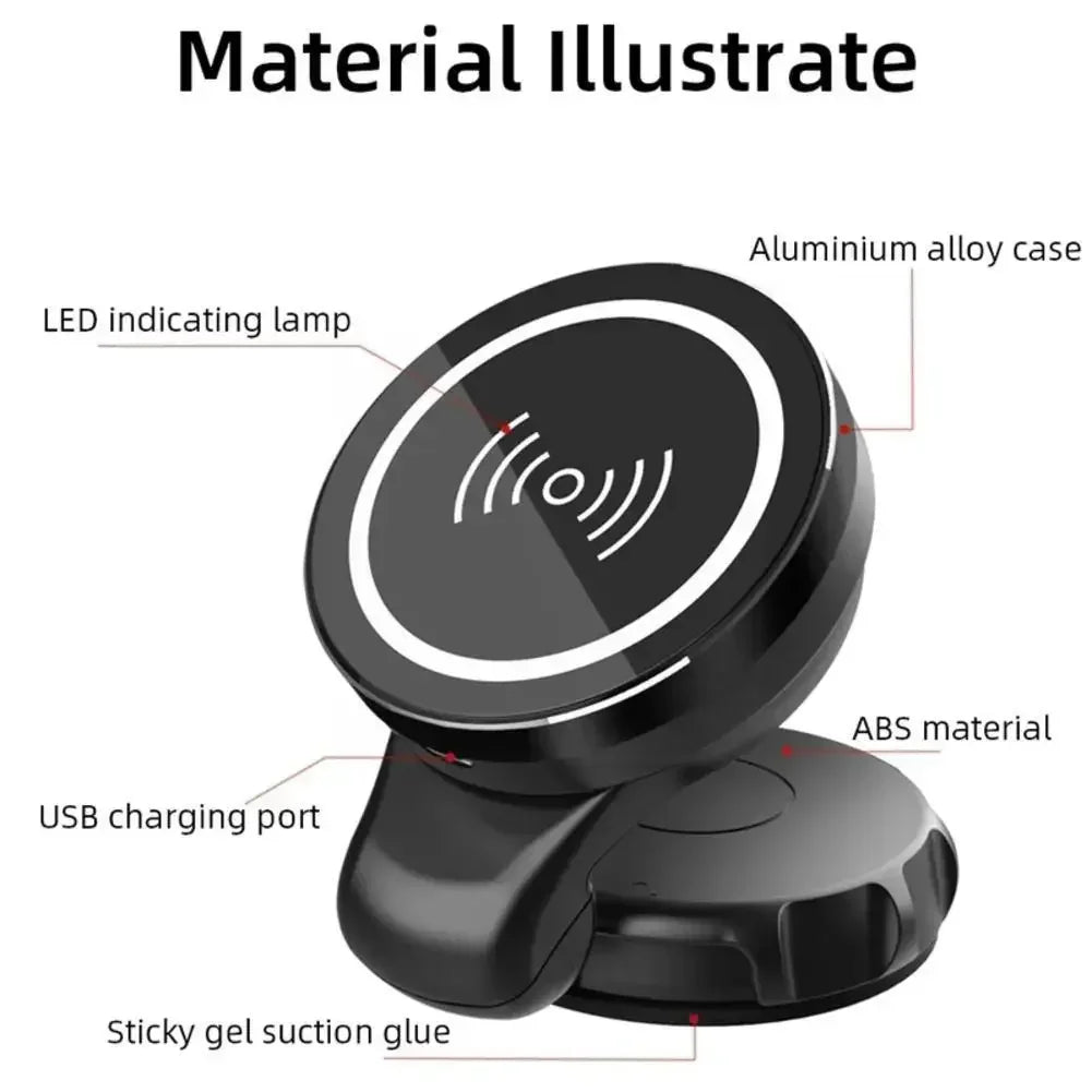 15w Magnetic Car Wireless Charger