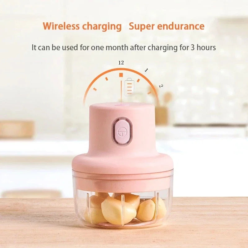 Electric Garlic Crusher USB Wireless .