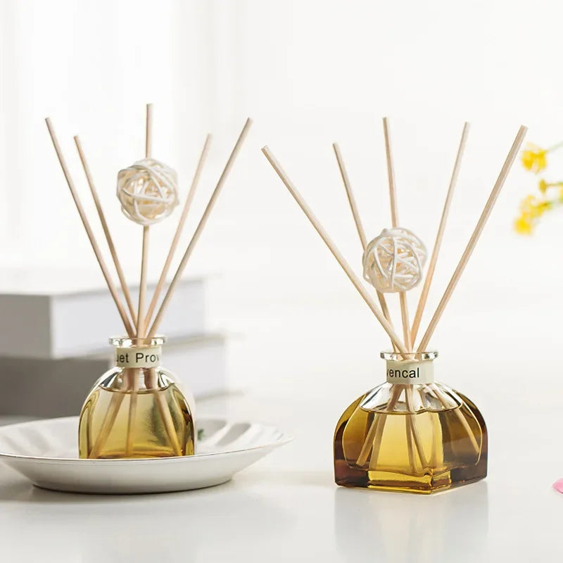 50ml Lavender Reed Diffuser Sets Jasmine Air Freshener Essential Oil .