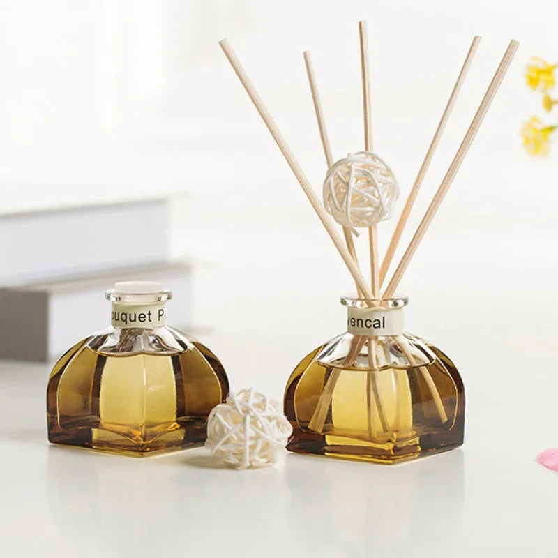 50ml Lavender Reed Diffuser Sets Jasmine Air Freshener Essential Oil .