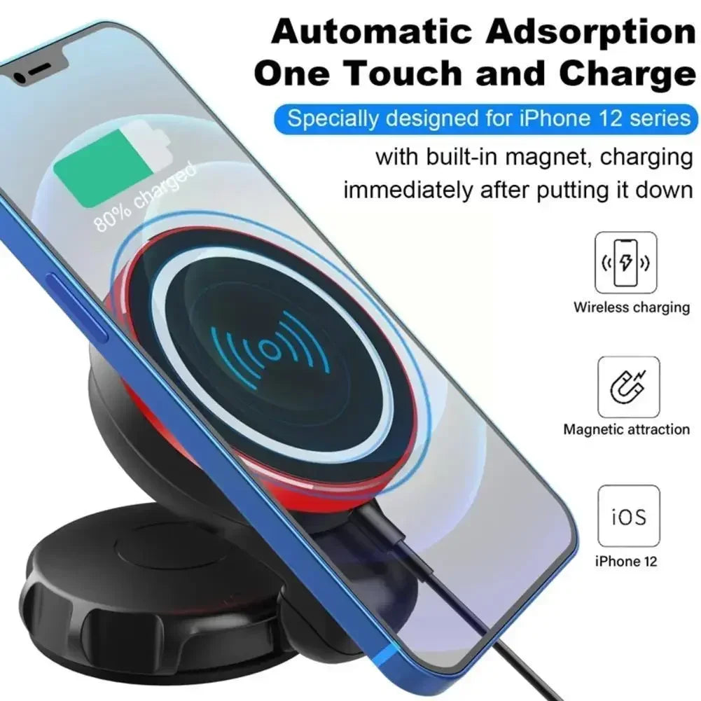 15w Magnetic Car Wireless Charger